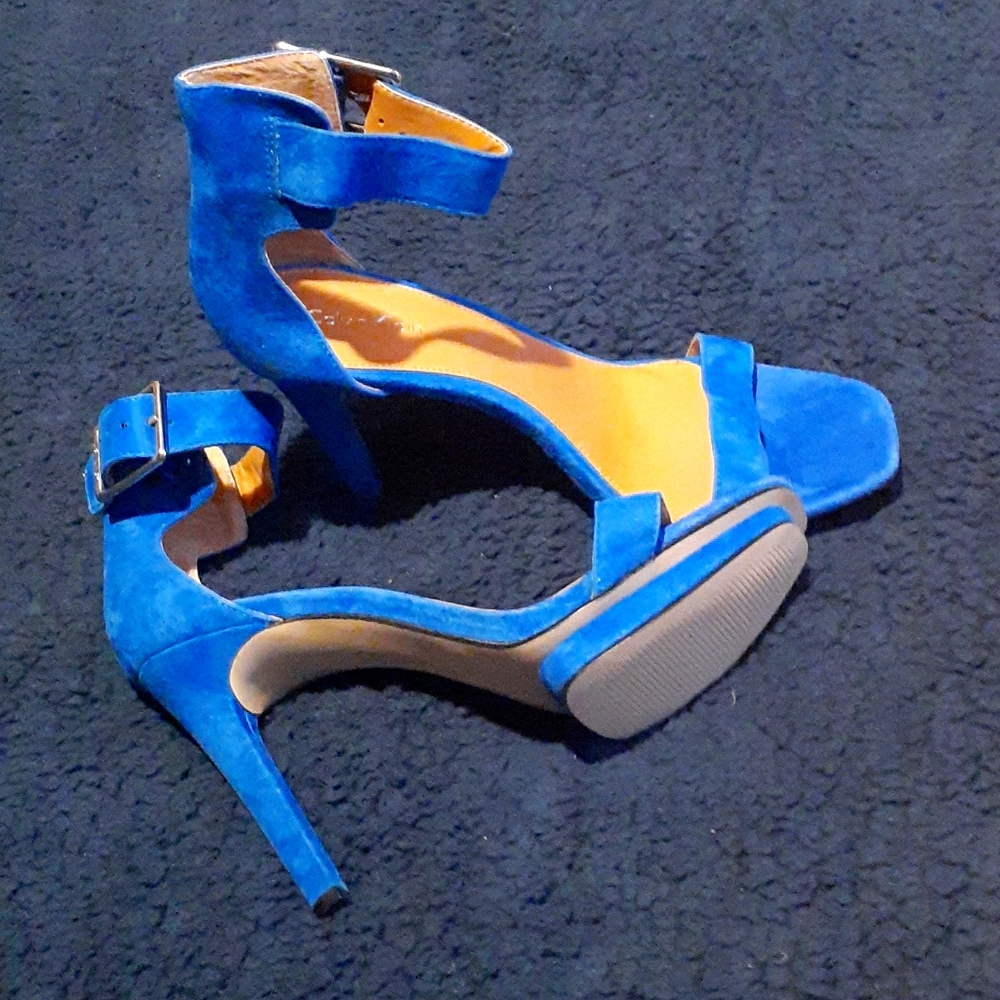 Royal blue stilettos